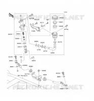 REAR MASTER CYLINDER voor Kawasaki Z750 2012