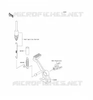 BRAKE PEDAL voor Kawasaki Z750 ABS 2007