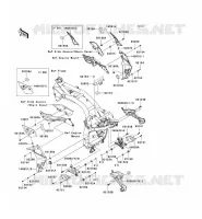 FRAME PARTS (COUVERTURE) voor Kawasaki Z750 ABS 2007