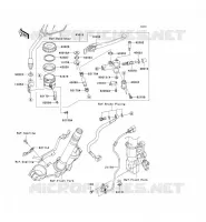 FRONT MASTER CYLINDER voor Kawasaki Z750 ABS 2007