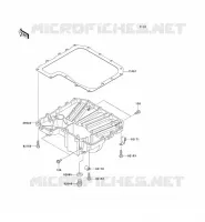 OIL PAN voor Kawasaki Z750 ABS 2007