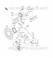 REAR BRAKE voor Kawasaki Z750 ABS 2007
