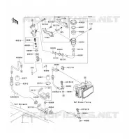REAR MASTER CYLINDER voor Kawasaki Z750 ABS 2007