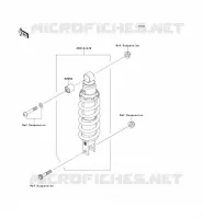 SUSPENSION   SHOCK ABSORBER voor Kawasaki Z750 ABS 2007