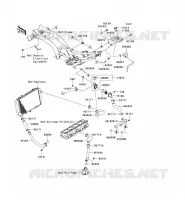 WATER PIPE voor Kawasaki Z750 ABS 2007