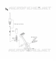 BRAKE PEDAL voor Kawasaki Z750 ABS 2008