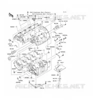 CRANKCASE(S) voor Kawasaki Z750 ABS 2008