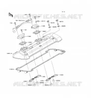 CYLINDER HEAD COVER voor Kawasaki Z750 ABS 2008