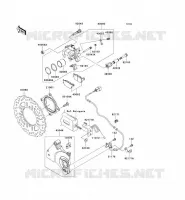 REAR BRAKE voor Kawasaki Z750 ABS 2008
