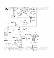 REAR MASTER CYLINDER voor Kawasaki Z750 ABS 2008