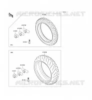 TIRES voor Kawasaki Z750 ABS 2008