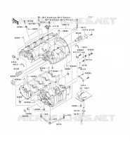CRANKCASE(S) voor Kawasaki Z750 ABS 2008