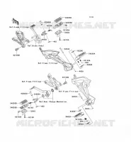 FOOTREST voor Kawasaki Z750 ABS 2008