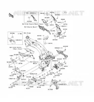 FRAME PARTS (COUVERTURE) voor Kawasaki Z750 ABS 2008