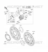 FRONT BRAKE voor Kawasaki Z750 ABS 2008