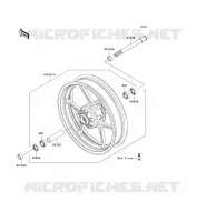 FRONT HUB voor Kawasaki Z750 ABS 2008