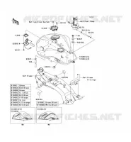 FUEL TANK voor Kawasaki Z750 ABS 2008