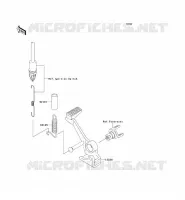 BRAKE PEDAL voor Kawasaki Z750 ABS 2009
