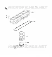 CYLINDER   PISTON  voor Kawasaki Z750 ABS 2009