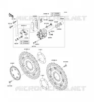 FRONT BRAKE voor Kawasaki Z750 ABS 2009