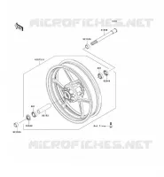 FRONT HUB voor Kawasaki Z750 ABS 2009