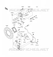 REAR BRAKE voor Kawasaki Z750 ABS 2009