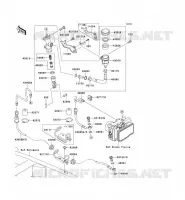 REAR MASTER CYLINDER voor Kawasaki Z750 ABS 2009