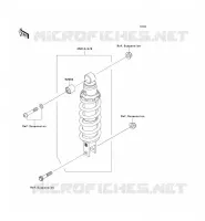 SUSPENSION   SHOCK ABSORBER voor Kawasaki Z750 ABS 2009