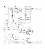 REAR MASTER CYLINDER voor Kawasaki Z750 ABS 2011