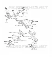 FOOTREST voor Kawasaki Z750 ABS 2011