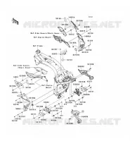 FRAME PARTS (COUVERTURE) voor Kawasaki Z750 ABS 2011