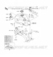 FUEL TANK voor Kawasaki Z750 ABS 2011