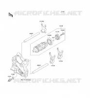 GEAR CHANGE DRUM   SHIFT FORKS voor Kawasaki Z750 ABS 2011