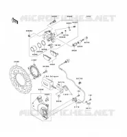 REAR BRAKE voor Kawasaki Z750 ABS 2011