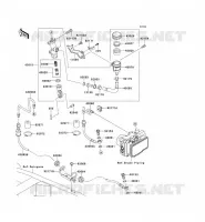 REAR MASTER CYLINDER voor Kawasaki Z750 ABS 2011