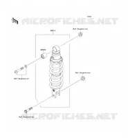 SUSPENSION   SHOCK ABSORBER voor Kawasaki Z750 ABS 2011