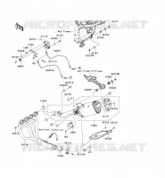 EXHAUST voor Kawasaki Z750 ABS 2011