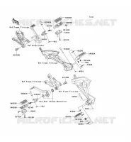 FOOTREST voor Kawasaki Z750 ABS 2011