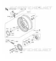 REAR HUB voor Kawasaki Z750 ABS 2011