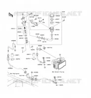 REAR MASTER CYLINDER voor Kawasaki Z750 ABS 2011