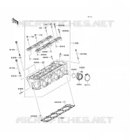CYLINDER HEAD voor Kawasaki Z750R 2012