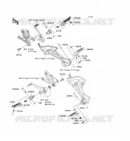 FOOTREST voor Kawasaki Z750R 2012