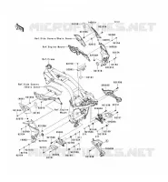 FRAME PARTS (COUVERTURE) voor Kawasaki Z750R 2012