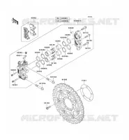 FRONT BRAKE voor Kawasaki Z750R 2012