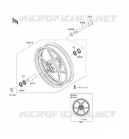 FRONT HUB voor Kawasaki Z750R 2012