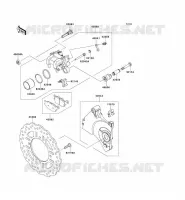 REAR BRAKE voor Kawasaki Z750R 2012
