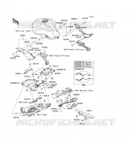 SIDE COVERS   CHAIN COVER voor Kawasaki Z750R 2012