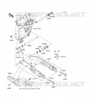 SWINGARM voor Kawasaki Z750R 2012