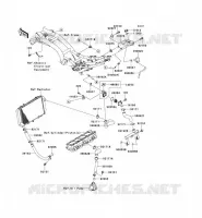 WATER PIPE voor Kawasaki Z750R 2012