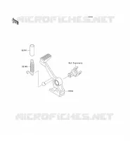 BRAKE PEDAL voor Kawasaki Z750R 2012